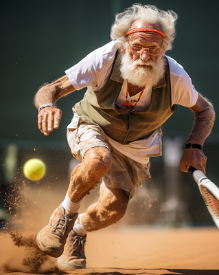 Why tennis can be practiced at any age ?